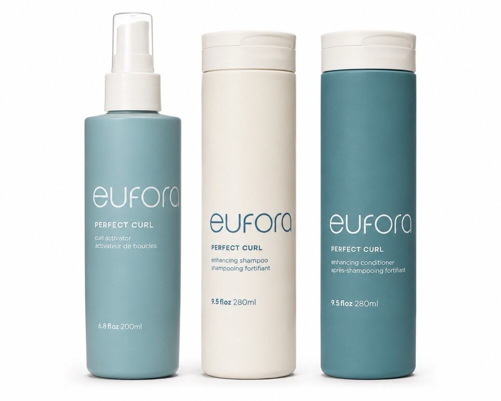 Eufora Perfect Curl Shampoo Conditioner Curl Activator Set 3 Pc Bundle